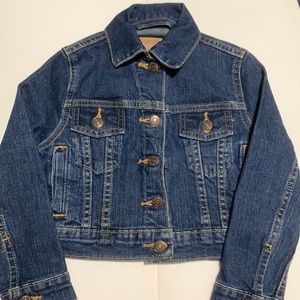 Levi jean jacket girls XS-6 shorter waist nice preowned